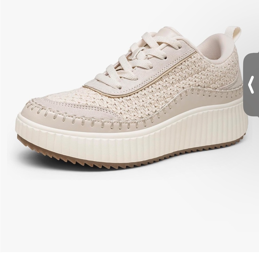 Knit platform sneaker